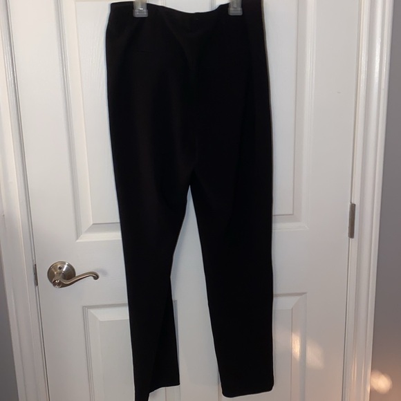Black Joseph Ribkoff tapered pull on pants - Picture 3 of 3